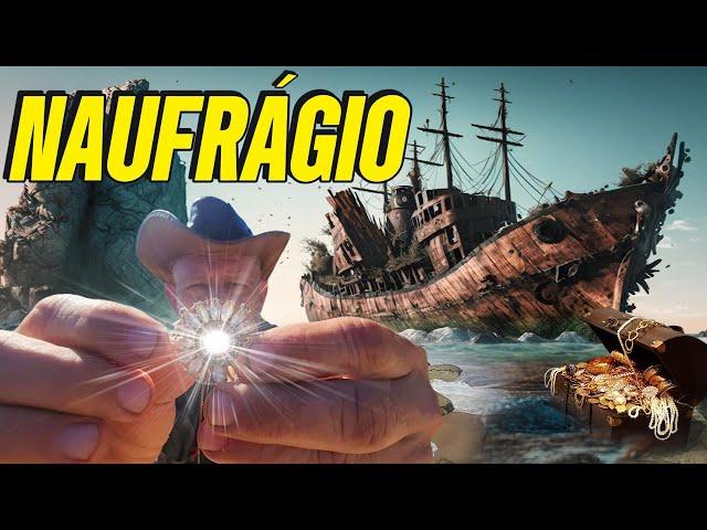 Navio naufragou NESSA praia e FOI isso que ENCONTRAMOS