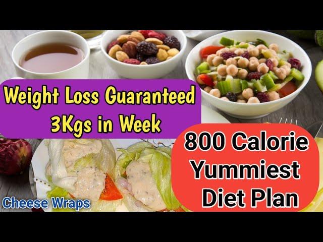 Let's Try This 800 Calorie Diet Plan to Lose 3 to 4 Kgs in 7 Days | Tasty Cabbage Wrap Included