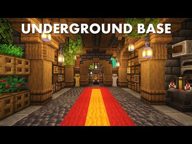 Minecraft | How to build an Underground Base | Tutorial