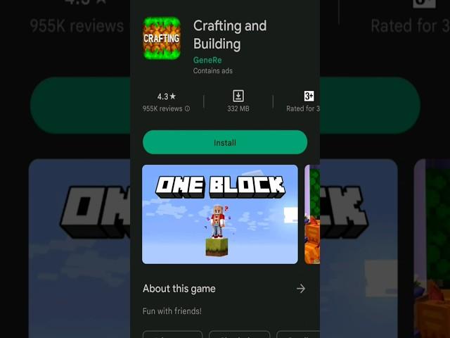 Top 5 Best Games Like Minecraft For Android #shorts #minecraft