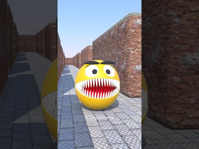 Pacman vs Magnet #Shorts