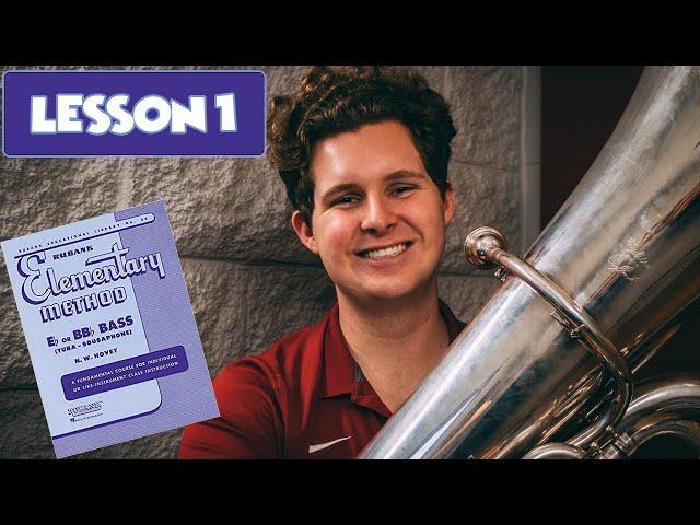 How To Make A Good Sound On The Tuba - Rubank Elementary Method Book Lesson 1 (Page 3)