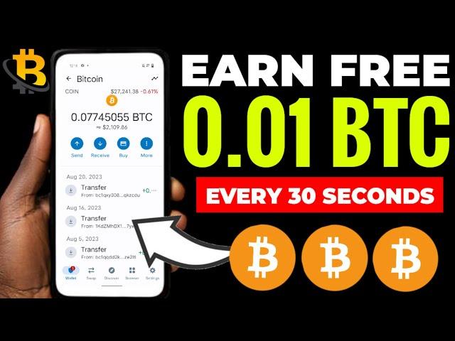 Earn Free 0.05 BTC Automatically | Free Bitcoin Earning Site 2024 | without investment