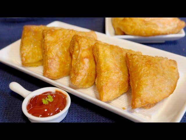 Chicken Patties Without Puff Pastry Sheet & Without Oven Recipe | With Frozen Paratha