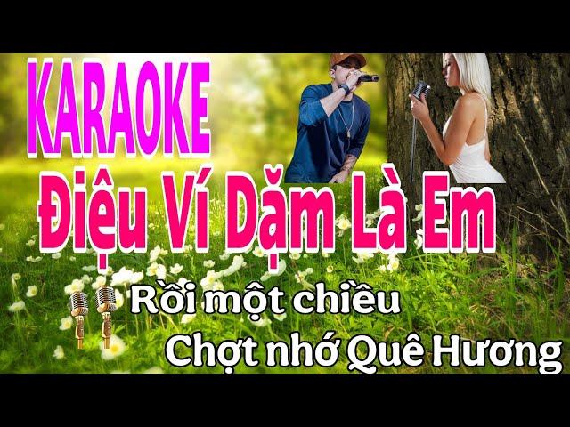 [KARAOKE] Điệu ví dặm là em - Tone Nam (Beat chuẩn)