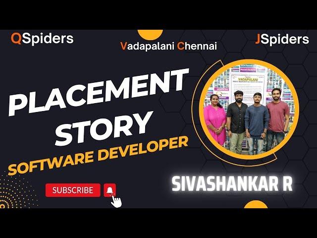 Success story of Mr.SIVASHANKAR R as a software Engineer.