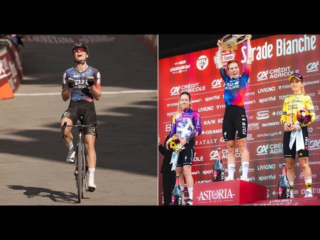 Strade Bianche 2025 - Highlights... Demi Vollering too strong, Pauline Ferrand-Prévot on podium !