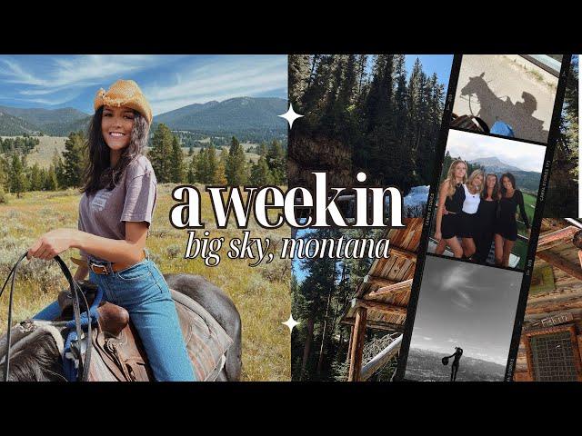 Big Sky, Montana Travel Vlog || a week in my life in montana (horseback riding, hiking, etc.)