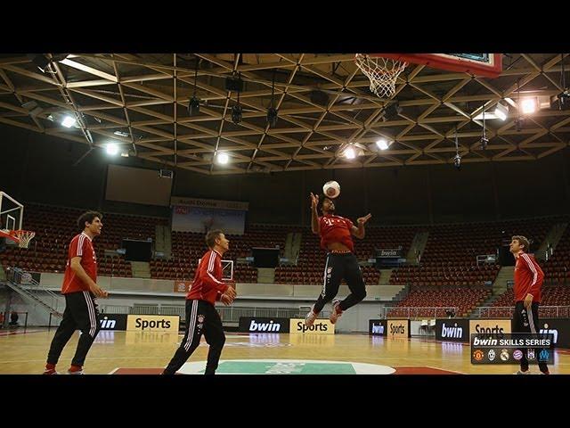 FC Bayern München stars show off their skills... on the basketball court!