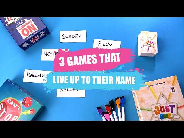 3 Games That Live Up To Their Name | Board Game Recommendations