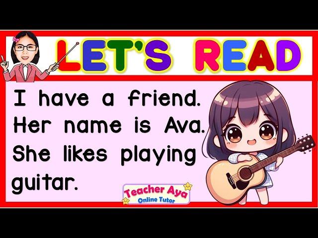 EASY English Reading Lesson for Kids | Learn to Read | Practice Reading | Teacher Aya Online Tutor