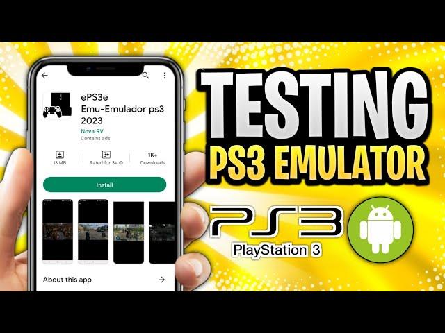 NEW  PS3 EMULATOR FOR ANDROID FROM PLAYSTORE - The Truth | ePS3e Review