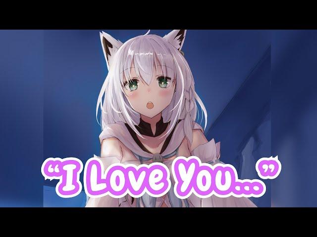 Fubuki Got Very Embarrassed After Saying "I Love You"【Hololive | Shirakami Fubuki】