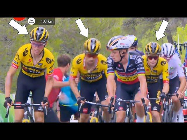 Jumbo-Visma Try to Bully Remco Evenepoel on Steep Climb | Vuelta a Espana 2023 Stage 8