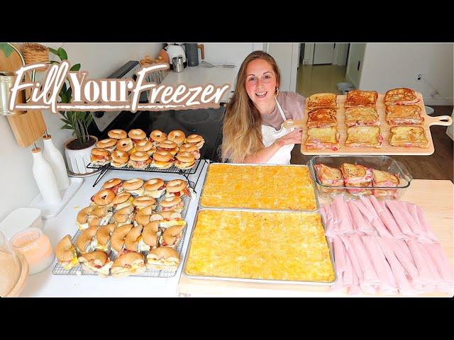 EASY MONTHLY FREEZER MEAL PREP RECIPES COOK WITH ME LARGE FAMILY MEALS WHATS FOR DINNER