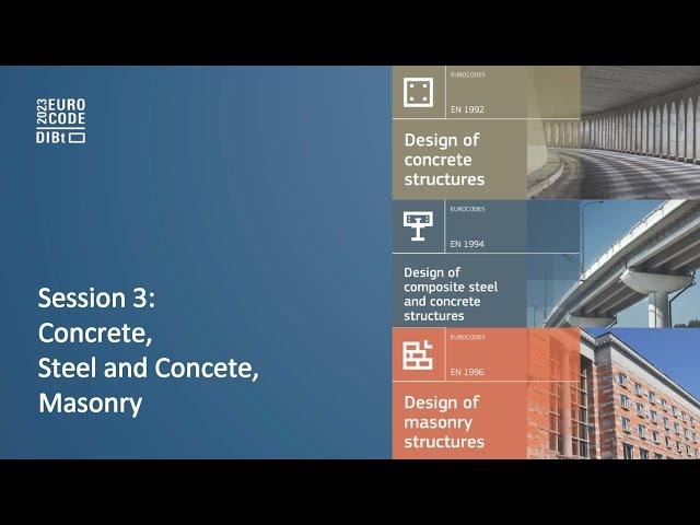 EUROCODE Conference 2023: Session 3 – Concrete, Steel and Concrete, Masonry