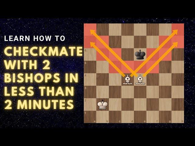 Learn how to CHECKMATE with 2 bishops in less than 2 minutes  Easiest way