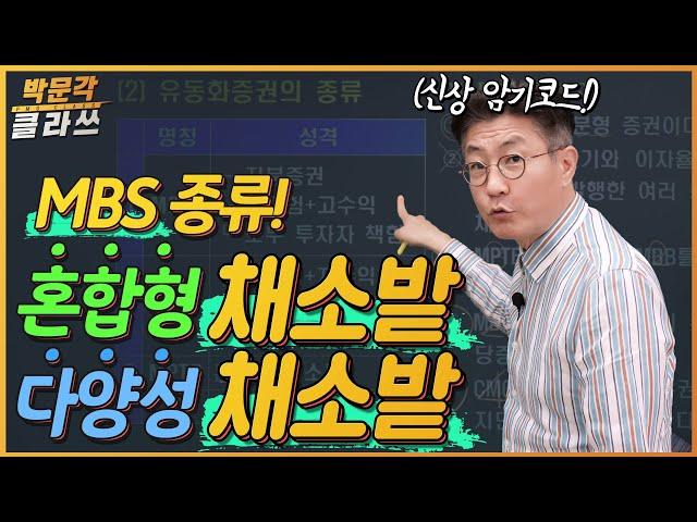 출제예상 학개론 MBS 종류 10분만에 끝낸다 | 박문각 클라쓰 | 박문각 공인중개사 부동산학개론 김백중 | 공인중개사 강의