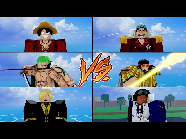 Monster Trio vs Marine Admirals in Blox Fruits