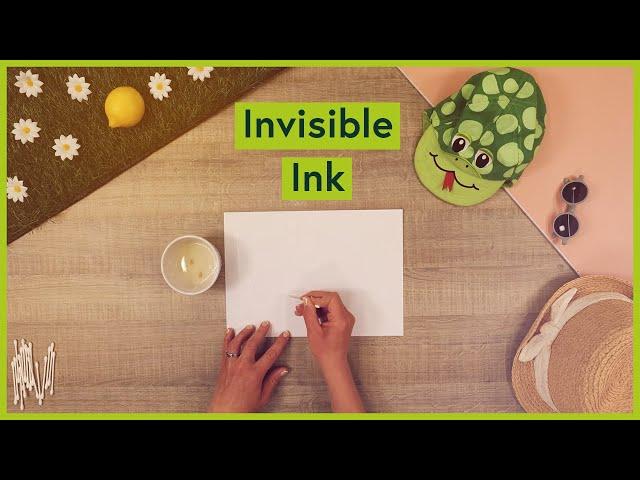 Learn how to make invisible ink