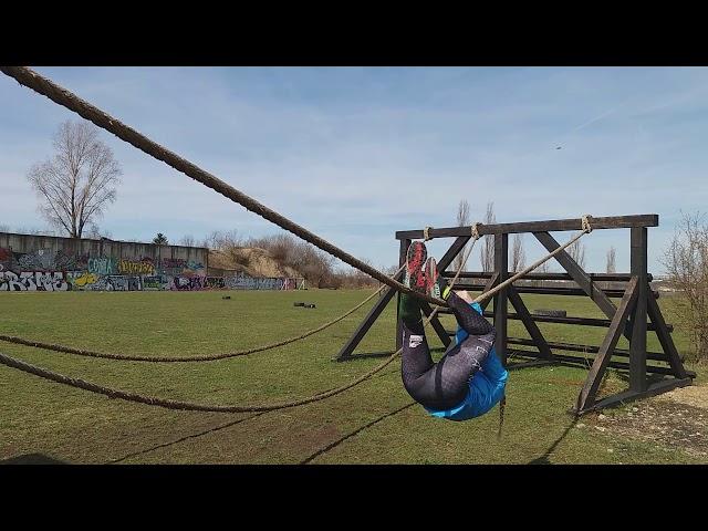 OCR training - Tyrolean Traverse: under rope style