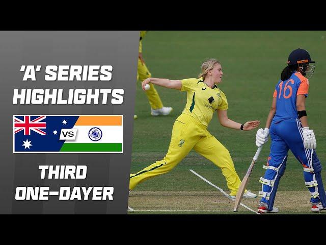 Australia A v India A | Third 50-over game | Multi-Format Series