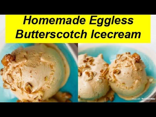 ButterScotch Icecream Recipe|Homemade ButterScotch Icecream|Eggless ButterScotch Icecream