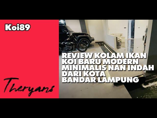 Review Kolam Ikan Koi Baru Modern Minimalis Nan Indah Dari Bandar Lampung, Rumah Sultan !