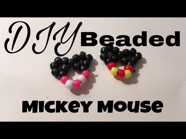 DIY beaded mickey and minnie head collab tutorial with retro faerie craft tutorials