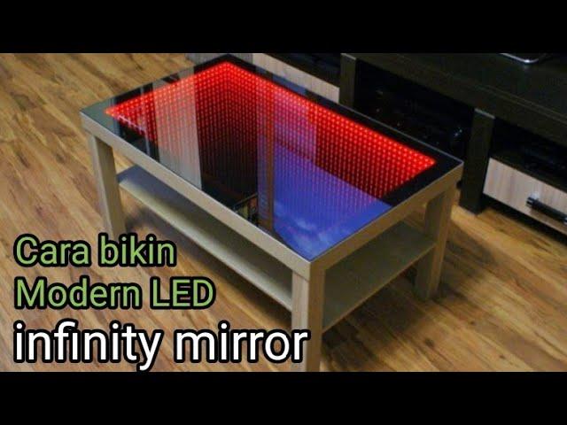 Cara mudah bikin infinity ilusi mirror, Cocok untuk meja ruang tamu / table coffee, unik & menarik