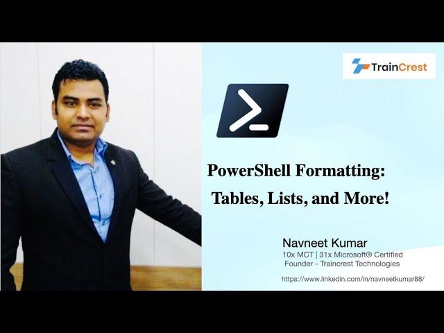 Formatting PowerShell Output