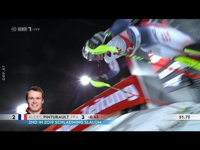 Alpiner Ski-Weltcup | Slalom | Schladming | 2. Platz | Alexis PINTURAULT | 2. Lauf | 2020