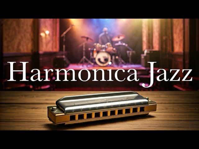 Harmonica Jazz Old Style | To Work / To Study /  Instrumental Music