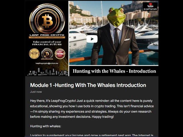 Hunting with the whales Trading Course