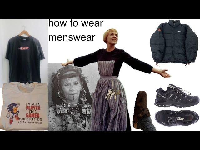 wearing menswear as a woman