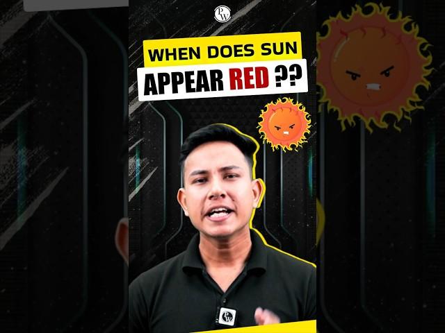 Why Does Sun Appear Red?  #PW #Shorts #Facts