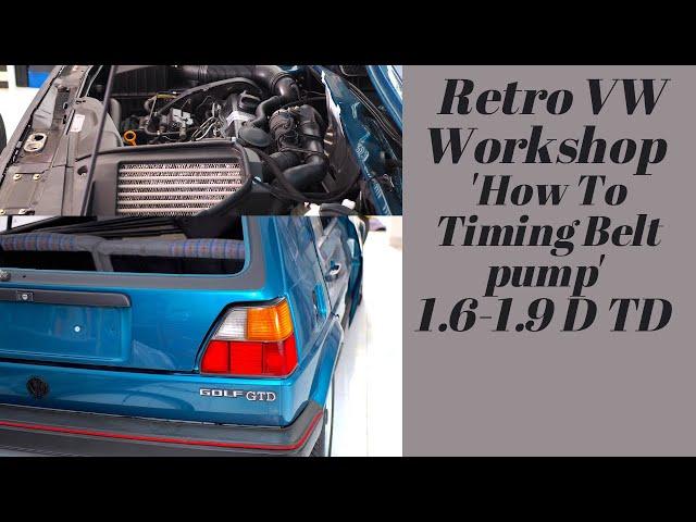 Cool Old VW WorkShop How to 1.6 to 1.9D & TD Timing