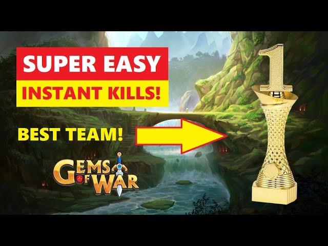 Gems of War Soulforge Review and best INSTANT KILL FAST World Event and Underspire teams!