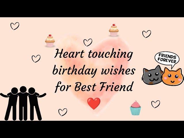 Heart touching birthday wishes for Best Friend️#happybirthday #bestfriend #birthday #birthdaywishes