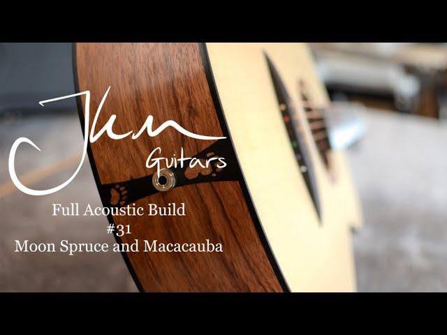 Full Acoustic Guitar Build - Workshop ASMR  - JKM Guitars