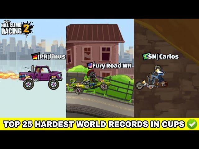 HILL CLIMB RACING 2 : HARDEST WORLD RECORDS  || KARTHIK HCR 2 