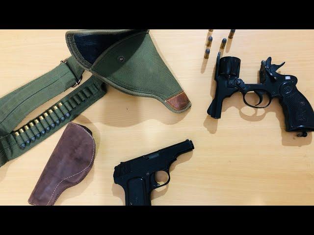 Difference between Indian Rfi pistol and indian Iof revolver 32 bor