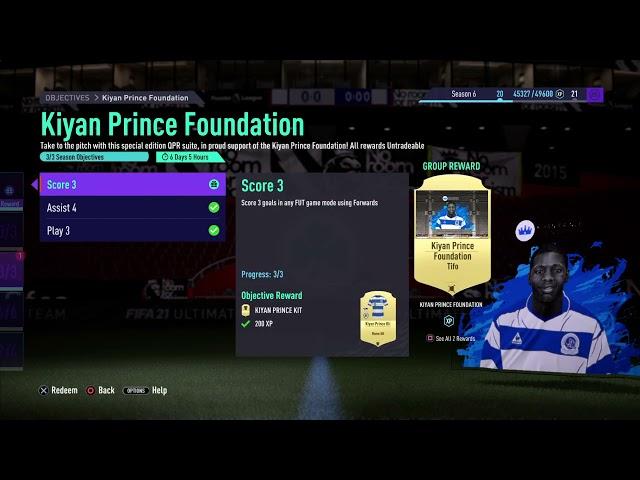 Kiyan Prince Foundation Kit & TIFO Objectives - FIFA 21