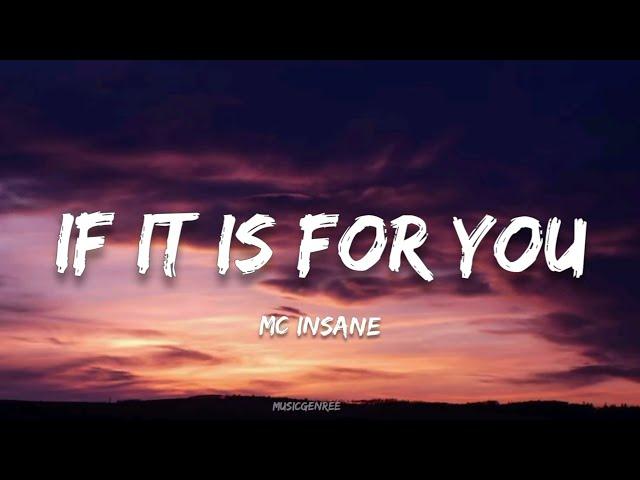 MC Insane - If it is for you (Lyrics) | The heal Album