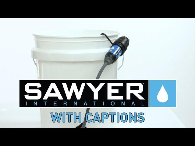 Sawyer Bucket Filter Assembly and Maintenance Instructions - SP180 - with captions