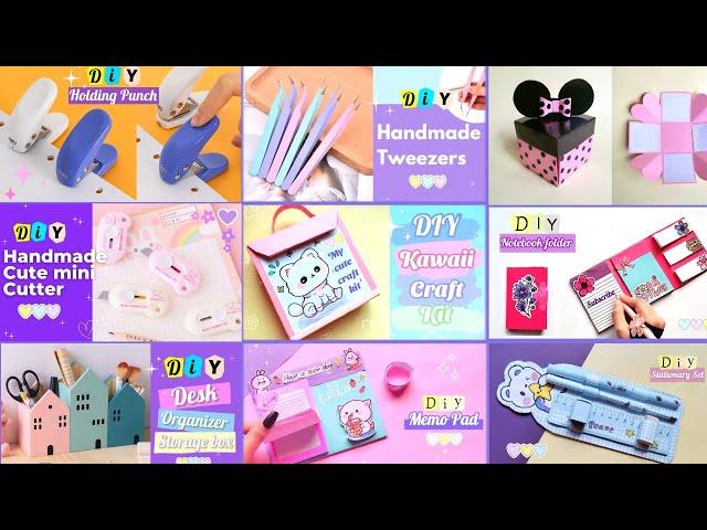 DIY cute stationery ideas / How to make stationery at home / Handmade stationery / school craft