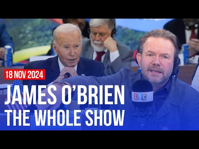 Biden gives Ukraine green light to use US missiles inside Russia | James O’Brien - The Whole Show