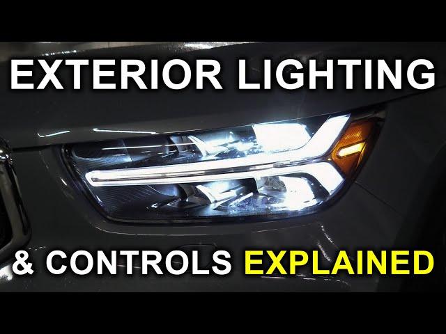 Volvo XC40 (2019-2025): Exterior Lighting And Controls Explained!