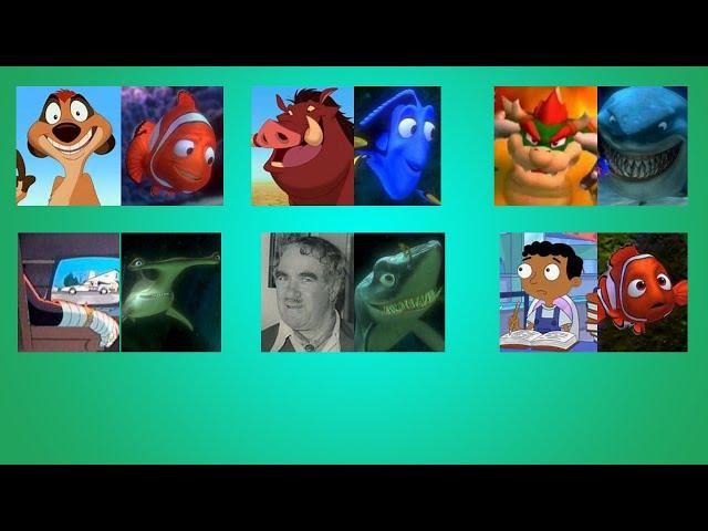 "Finding Nemo" Sharks Scene Performed in Various Voices