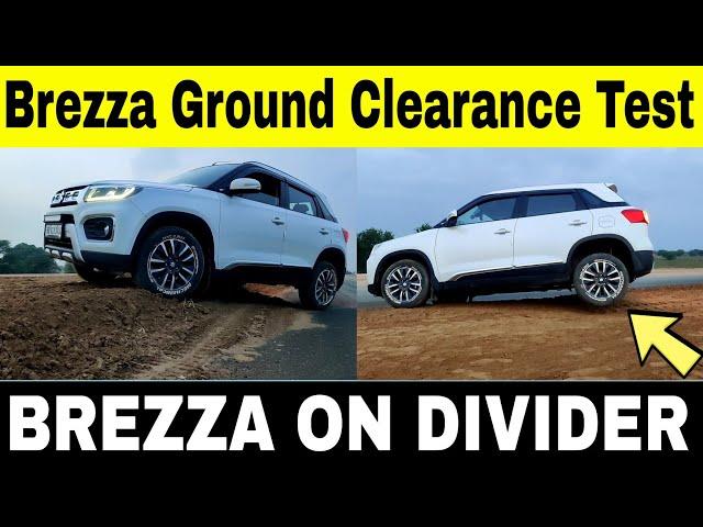 Brezza Ground Clearance Test on Road Divider | Pankaj Soni | Mechanical Jugadu